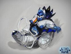 anthro balls big_balls big_penis bodily_fluids boner deltarune erection foreskin genital_fluids genitals hi_res huge_balls huge_cock hyper hyper_balls hyper_genitalia hyper_penis king_spade lewdhank lgbt_pride looking_at_viewer male male_only moobs nipples overweight overweight_male penis precum pride_colors pubes pubic_stubble rainbow_pride_colors solo solo_male stubble tongue tongue_out uncircumcised undertale_(series)