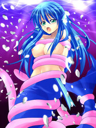 blue_hair breasts compile long_hair madou_monogatari mermaid puyo_puyo puyo_puyo_fever sega serilly_(puyo_puyo) tentacle