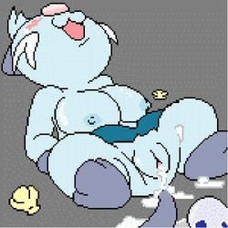 animated blush breasts cum dewott digi drooling female fur masturbation nintendo nipples orgasm paws pixel_art pokémon_(species) pokemon pokemon_(species) pussy roy_mccloud saliva sex_toy solo sweat tail vibrator