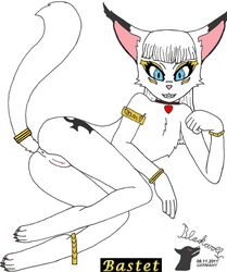 anthro bastet blackwolf egyptian feline female fur furry pussy solo tail