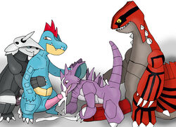 aggron anal anatomy_fail bad_anatomy cum cum_on_face feraligatr gay groudon high_resolution johawk male nidoking nintendo penetration penis pokemon pokemon_(species) year_request