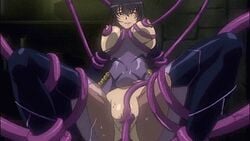 animated black_hair blush bodysuit breast_grab breasts censored consensual_tentacles large_breasts leotard long_hair morino_yuuko navel nipples oppai rape screen_capture screencap smile spread_legs tentacle tentacle_and_witches torn_clothes vagina