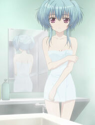 blue_hair mashiroiro_symphony screen_capture screencap tagme towel uryu_sakuno