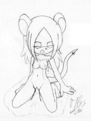 anthro breasts closed_eyes female fur furry gel liquid miley_mouse mileymouse_(artist) mouse nipples open_mouth pussy rape rodent sex sketch small_breasts transformation