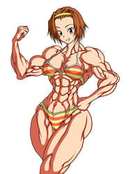 color extreme_muscles highres k-on! muscle muscular_female purukogi ritsu_tainaka_(k-on!) tagme