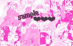 3girls arrancar bleach blood book bottomless breasts censored cyan_sung-sun dark-skinned_female dark_skin emilou_apacci espada fan female franceska_mila_rose glasses heart horn jacket large_breasts male mask mila_rose monochrome multiple_girls nosebleed paizuri penis pink pussy reading rinzouhausu sample sex straight szayelaporro_granz tia_harribel vaginal_penetration