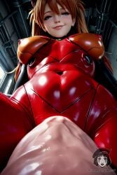 1futa ai_generated ai_video alberist asuka_langley_sohryu bouncing_breasts crotch_cutout futa_focus futanari hair_accessory huge_cock irrumatio large_penis latex medium_breasts neon_genesis_evangelion plugsuit red_hair skintight smile tagme taker_pov testicles video