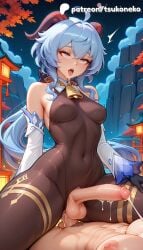 2026 ai_assisted ai_generated anime artist_name average_breasts bell blue_hair breasts cock cowbell cum detached_sleeves dick duo ejaculation erection explicit futa_only futanari ganyu_(genshin_impact) genshin_impact goat_horns half-closed_eyes hi_res high_quality high_resolution highres horns hoyoverse interspecies light-skinned_futa medium_boobs medium_breasts mihoyo multiple_futa multiple_penises night night_sky open_mouth patreon patreon_username penis purple_eyes sky stable_diffusion testicles tsukoneko uncensored watermark