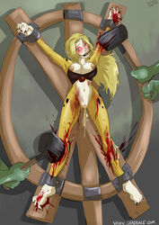 blood bondage bones broken cheetara female gore guro nipples rape restrained thundercats violence