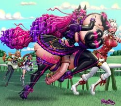 1futa 3girls ass big_breasts blush breasts corset demon_girl female futanari gold_ship_(umamusume) high_heels horse horse_girl horsecock huge_ass huge_balls huge_cock hyper_breasts lilith_(lilith_art) lilith_art lipples original_character penis penis_piercing racing running silence_suzuka_(umamusume) size_difference skimpy smile succubus sweat tail thick_thighs tokai_teio_(umamusume) umamusume wide_hips