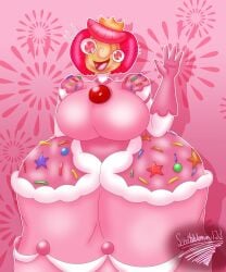 1female 1girl 1girls ass ass_bigger_than_head big_ass big_boobs big_breasts big_butt big_dress boobs breasts butt butt_bigger_than_head candy candy_humanoid dress glitch_productions hips hips_wider_than_shoulders massive_ass massive_butt not_porn pink_dress pink_gloves pink_hair princess princess_loolilalu scribbleman123 sprinkles sprinkles_on_ass sprinkles_on_butt the_amazing_digital_circus