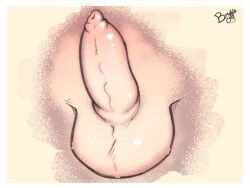 4:3 absurd_res ball_tuft balls bryya04 close-up crotch_shot erection foreskin genital_raphe genitals hi_res penile_raphe penis raphe_(anatomy) tight_foreskin tuft