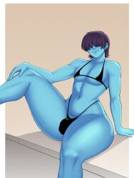 1male 1nonbinary big_ass big_butt blinding_bangs blue_body blue_skin deltarune femboy kris_(deltarune) male male_only nonbinary_(lore) pinup pinup_pose presenting presenting_penis shiza6844 solo solo_focus solo_male thick_ass thick_legs thick_thighs twink undertale_(series)