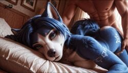 ai_generated animated anthro bed bedroom female from_behind from_behind_position krystal looking_at_viewer looking_pleasured pillow prone_bone prone_bone_position prone_bone_sex prone_position pronebone sex star_fox tagme video