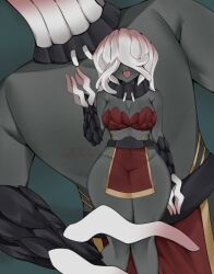 1girls bone_keeper_(deepwoken) breasts cleavage clothing deepwoken roblox roblox_game sleepy_microwave sleepymicrowave source_request tagme thighs