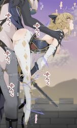 1futa 1futa1girl 1girl1futa 1girls big_breasts bigger_futa black_hair black_hair_futa blonde-haired_female blonde_female blonde_hair breasts clothed_female clothed_female_clothed_futa clothed_futa clothed_futa_clothed_female defeated defeated_heroine dominant_futa fatui futa_on_female futadom futanari genshin_impact height_difference jean_gunnhildr large_breasts larger_futa larger_futa_smaller_female larger_futanari light-skinned_female light-skinned_futa light-skinned_futanari light_skin living_cock_sleeve medium_boobs medium_breasts mirror_maiden_(genshin_impact) nipples open_mouth rape sex shorter_female size_difference smaller_female standing standing_sex submissive submissive_female thick_thighs thighs ttptt