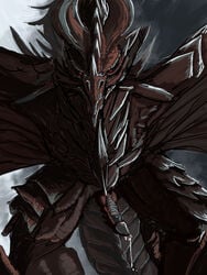 1boy alduin artist_request cum dragon looking_at_viewer male male_only penis skyrim solo the_elder_scrolls video_games