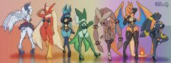 2d 3_fingers 3_toes 4_fingers 5_fingers :3 abs absol anthro anthrofied artist_name ass back_wings beak belt big_breasts big_butt big_ears bioluminescence black_body black_clothing black_fur blaziken blue_body blue_eyes blue_fur boots bottomwear bow_ribbon bra bracelet bulge cape charizard choker claws cleavage clothed clothed_female clothed_male clothing collarbone collared_shirt color colored colored_line_art corset countershading cuffs_(clothing) curvy_figure digital_media_(artwork) dress eeveelution eyelashes eyeliner eyeshadow facial_markings feathered_wings feathers feet felid female female_lucario femboy fingers fire fishnet_clothing fishnet_legwear flat_chested foot_on_leg footwear frilly frilly_clothing frilly_dress full-length_portrait full_color fur generation_1_pokemon generation_2_pokemon generation_3_pokemon generation_4_pokemon generation_6_pokemon generation_9_pokemon glistening glistening_body gloves gloves_(marking) glowing green_body group hair handwear head_markings hi_res high_heeled_boots high_heels horn hotpants hourglass_figure jewelry knee_highs knee_socks lace_stockings lagomorph latex latex_boots latex_clothing latex_footwear latex_gloves latex_handwear leaning leaning_forward leather leather_clothing leg_markings legwear leporid lidded_eyes line_art lingerie long_ears long_eyelashes long_hair long_lashes long_sleeves looking_back lucario makeup male mammal markings mask mask_(marking) mega_absol mega_evolution mega_lopunny meowscarada multiple_boys multiple_girls muscular muscular_female navel neck_tuft necklace nintendo non-nude on_one_leg orange_body orange_scales panties pinup pixel_(artwork) pokemon pokemon_(species) pokemorph portrait pose presenting rear_view red_body red_bra red_clothing red_eyes red_panties red_underwear reflective_clothing rim_lighting rimlight running_shoes scales scalie selfdestructking shaded shirt shoes shorts showing_off_muscles side_boob simple_background skinny skirt sleeves small_breasts small_waist smile socks socks_(marking) spiked_bracelet spikes spikes_(anatomy) spread_wings standing stockings straps string string_bow tail teddy_(clothing) thick_thighs thong tights toes topwear torn_clothing translucent translucent_clothing tuft umbreon underwear white_body white_clothing white_fur white_gloves white_hair white_handwear white_sclera wide_hips wings yellow_sclera