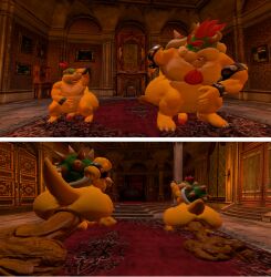 3d anthro ass bed bedroom big_butt bowser bowser_jr. bracelets castle chubby fat father_and_son furaffinity gross huge_butt hyper_feces hyper_scat kane_brent_koopa king king_koopa koopa naked nintendo nude pooping_on_floor pooping_together prince scalie scat sfm shell shit shitting source_filmmaker squat squatted tecbuttlovefa thicc thick turtle what