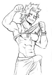eijirou kirishima from my hero academia by insecureillu