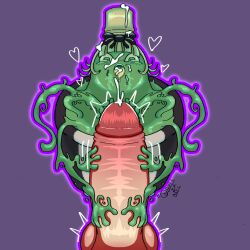 1:1 ahe_gao bell_zabella beverage big_penis blep bodily_fluids container cum cum_in_hair cum_on_face cup duo female generation_9_pokemon genital_fluids genitals hair handjob hi_res human looking_pleasured male male/female mammal nintendo offscreen_character penile penis pokemon pokemon_(species) poltchageist precum sex spasm telekinesis tongue tongue_out wig