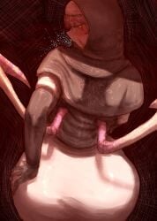 1girls ass ass_bigger_than_head ass_cheeks ass_grab back back_view bandai bandai_namco big_ass big_butt check clothed clothing color colored dlc elden_ring elden_ring_nightreign female fully_clothed girl_only hi_res looking_at_viewer looking_back lulnger nun nun_outfit sexy sister tights tongue tongue_out undertaker_(nightreign) waifu white_body white_skin