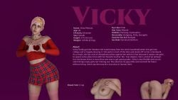 1girls ass big_ass blender blonde_hair breast_chart breast_size breasts c_cup character_profile character_sheet choker cup_size dominant_female female high_resolution leggings lipstick measurements medium_breasts original original_character original_characters pink_eyes ponytail schoolgirl schoolgirl_uniform slyxxx24 tagme text uncensored vicky_(slyxxx24)