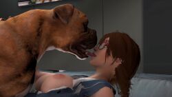 1920x1080 1boy 1girls 3d animated artorias_(artist) balls bestiality_kiss big_breasts bouncing_breasts braided_hair breasts brown_hair camera canine canine_on_human canine_penis close-up domestic_dog female_kissing_feral female_on_feral femsub feral feral_on_female feral_on_human feral_penetrating feral_penetrating_human filming hi_res human human_female human_on_feral human_penetrated julia_chang kissing kissing_while_penetrated large_breasts looking_pleasured loving_it missionary_position nerd nerdy_female nipples no_sound pale-skinned_female pale_skin ponytail pornography pubic_hair recording short_playtime short_video shorter_than_30_seconds source_filmmaker tagme tekken tekken_7 thighs tongue tongue_kiss video wide_hips zoophilia