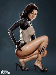 1girls feet female female_only human human_only madspike mass_effect mass_effect_2 miranda_lawson solo