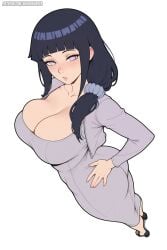 1girls 2d 2d_(artwork) ai_generated ass ass_grab big_ass big_breasts blush breasts cleavage eyelashes female female_only heels high_heels huge_breasts hyuuga_hinata long_hair looking_at_viewer naruto naruto_(series) naruto_shippuden pose purple_eyes purple_hair seductive seductive_eyes seductive_look seductive_pose solo solo_female waifuinvoker