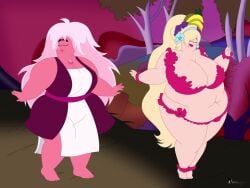 1girls animated ass barefoot bbw belly big_ass big_belly big_breasts bikini blonde_hair breasts busty cartoon_network chubby chubby_female cleavage closed_eyes clothed clothing cooldeverage curvaceous curvy curvy_figure dancing don_bluth dragon's_lair duo eve_(dragon's_lair) female female_focus female_only flower flower_bikini flower_in_hair food food_on_hair frolicking fruit gem gem_(species) hippie_rose_(steven_universe) huge_ass huge_breasts humanoid jumping light-skinned_female light_skin loincloth long_hair loop looping_animation mp4 no_panties no_sound overweight overweight_female partially_clothed partially_nude pink_bikini pink_body pink_hair pink_lips pink_skin plump plump_lips skimpy skimpy_bikini skimpy_clothes slightly_chubby slightly_chubby_female smile smirk ssbbw steven_universe steven_universe_future swaying swaying_hips tagme thick_ass thick_thighs thighs twerking underboob vest video voluptuous voluptuous_female watermark white_loincloth wide_hips