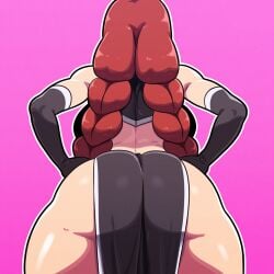 1girls ai_generated ass ass_focus big_ass fairy_tail female female_only huge_ass irene_belserion mature_female milf mullon novelai solo solo_female solo_focus that_ass_was_fat