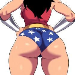 1girls ass ass_focus big_ass dat_ass dc dc_comics female female_only huge_ass mullon panties perfect_legs solo solo_female solo_focus superheroine that_ass_was_fat wonder_woman_(series)