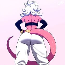 1girls ai_generated android_21 ass ass_focus big_ass dragon_ball dragon_ball_fighterz dragon_ball_super dragon_ball_z female female_only huge_ass majin majin_android_21 mullon novelai solo solo_female solo_focus that_ass_was_fat