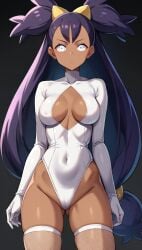 ai_generated drone female_only femsub hypnosis iris_(pokemon) long_hair mcdaisukimen mind_control nintendo pokemon purple_hair solo white_eyes