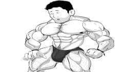 abs animated athletic athletic_male biceps bondage cuffed cuffs forced forced_transformation muscle muscle_growth muscle_tone muscles muscular navel nipples pecs ripped_muscles salvador503 sweat tagme transformation triceps veiny_arms veiny_muscles video