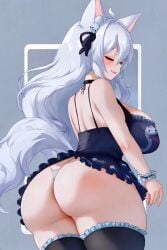 ai_generated animated ass ass_focus ass_grab ass_up big_ass corela embarrassed female female_only ghost ghost_girl happy long_hair looking_at_viewer looking_back maid maid_uniform pookyboo simple_background spectre tagme thick thick_ass thick_thighs thighhighs thighs twitch twitch.tv twitter video virtual_youtuber vtuber white_hair youtube youtube_hispanic youtuber youtuber_girl youtubers