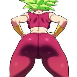 1girls ass ass_focus big_ass caulifla dat_ass dragon_ball dragon_ball_super female female_only huge_ass kale kefla mullon solo solo_female solo_focus super_saiyan that_ass_was_fat