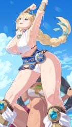 artist_request big_ass catfight huge_ass sophitia_alexandra soul_calibur stinkface talim thick_thighs thighs yuri