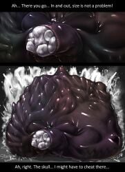 after_vore bone_disposal bone_imprints bones bones_in_belly breast_expansion digestion fatal_vore female_pred gigantic_ass gigantic_breasts huge_ass hyper_ass hyper_belly hyper_breasts hyper_butt larger_prey macro_prey massive_ass massive_belly massive_breasts milf milf_pred post_vore skull_imprint starstrikex thick_thighs vore weight_gain yinwa