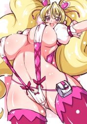 aged_up ass_visible_through_thighs big_ass big_breasts bikini cure_peach fresh_precure! fresh_pretty_cure fresh_pretty_cure! kinokoutarou momozono_love precure pretty_cure sling_bikini