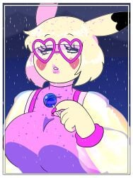 artist_request big_breasts breasts bubbled_tea_dreams female furry glitterypikachu huge_breasts pikachu pokemon pokemon_(species) tagme