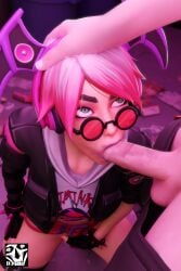 3d blender blender_(software) blender_cycles blowjob blowjob_face bottomless callisto_(fortnite) fellatio female/male female_focus fingering fortnite fortnite:_battle_royale hand_on_head looking_over_eyewear looking_over_sunglasses masturbating_during_fellatio masturbation oral oral_sex partially_clothed pink_hair sunglasses tinted_eyewear undead_h34d