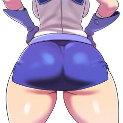 1girls ai_generated alexis_rhodes ass ass_focus big_ass blonde_hair dat_ass duel_academy_uniform_(yu-gi-oh!_gx) female female_only huge_ass mullon novelai solo solo_female solo_focus that_ass_was_fat yu-gi-oh! yu-gi-oh!_gx