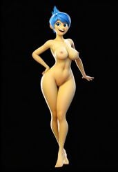 3d 3d_(artwork) ai ai_art ai_generated inside_out inside_out_2 joy_(inside_out) novelai