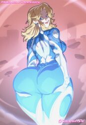 1girls 2025 2d ass big_ass big_butt blonde_hair blue_eyes bodysuit butt chickpea color colored digital_drawing_(artwork) earrings fantastic_four fat_ass female female_only grabbing_own_ass huge_ass huge_butt invisible_woman invisible_woman_(marvel_rivals) light-skinned_female long_hair looking_back looking_over_shoulder marvel marvel_rivals presenting_hindquarters sfw simple_background smile spandex standing sue_richards sue_storm superhero superhero_costume superheroine