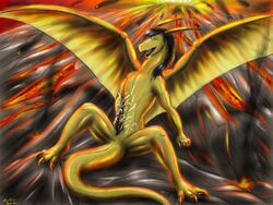 1boy anus cum dragon erection male male_only masturbation penis solo survion tail volcano wings