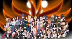 1boy 31girls 6+girls alpha_male amaru areola_slip ayame_(naruto) black_hair blonde_hair blue_hair blush brown_eyes brown_hair dark-skinned_female dark_skin derivative_work everyone eye_patch female fuuma_sasame green_eyes guren_(naruto) harem haruno_sakura high_resolution human hyuuga_hinata inuzuka_hana isaribi_(naruto) karui kazahana_koyuki konan kurenai_yuhi kurotsuchi male matsuri_(naruto) mattwilson83 mei_terumi mitarashi_anko multiple_girls naruto naruto_(classic) naruto_shippuden natsuhi_(naruto) nipple_slip nipples orange_hair original_character original_characters purple_eyes purple_hair red_hair royalty samui shion_(naruto) shizune stiky_finkaz tayuya temari tenten terumi_mei tsuchigumo_hotaru tsunade tsunami_(naruto) uzuki_yuugao uzumaki_naruto yamanaka_ino yuuhi_kurenai