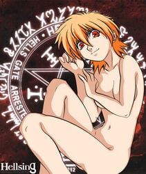 breast_hold breasts color female female_only hellsing nude seras_victoria solo tasha_steeley