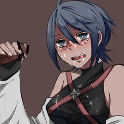 aqua_(kingdom_hearts) blush disney female handjob kingdom_hearts kingdom_hearts_birth_by_sleep penis square_enix tears